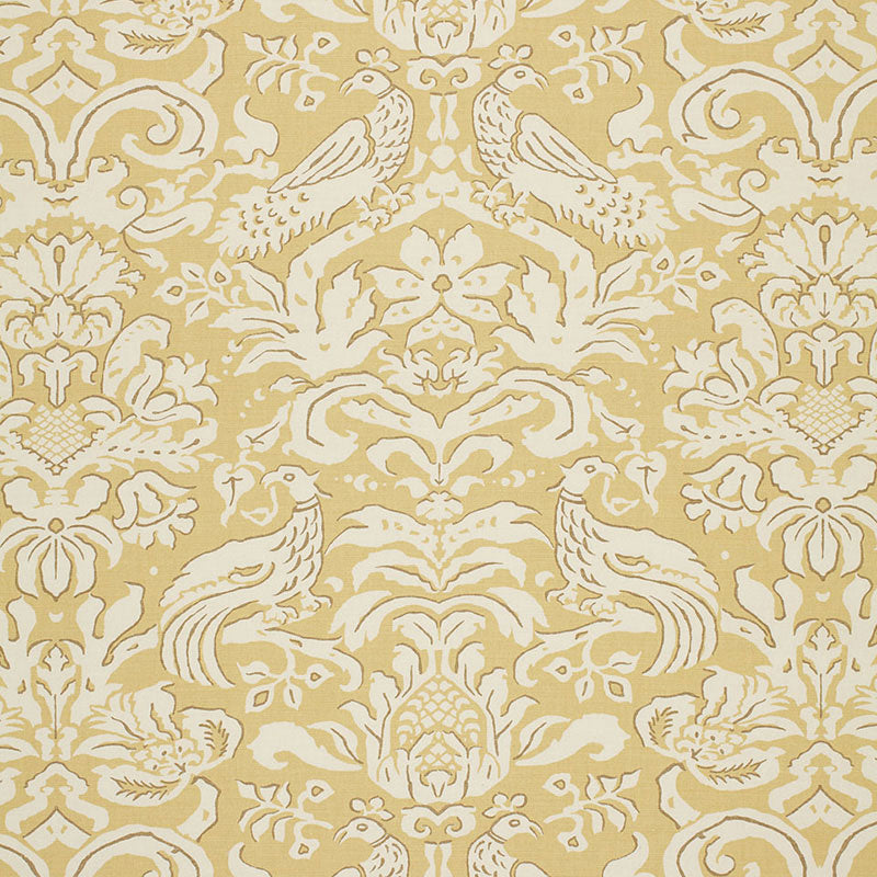 ALDWYN DAMASK  BUTTERCUP  FABRIC