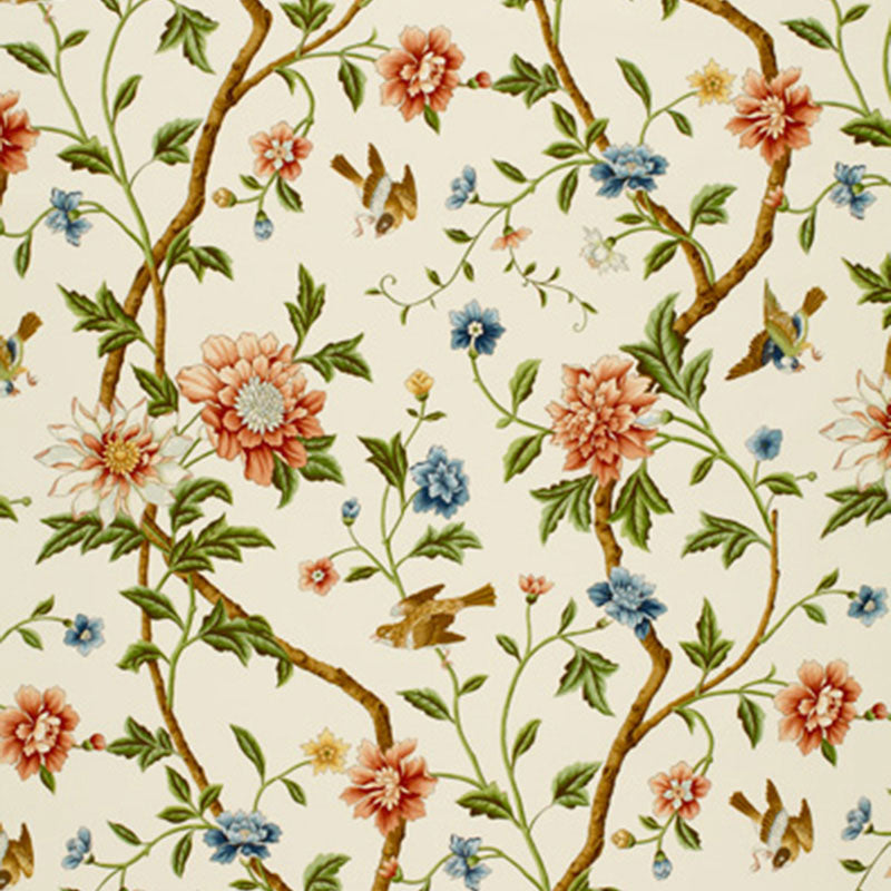 SHANGTU FLORAL  PORCELAIN  FABRIC