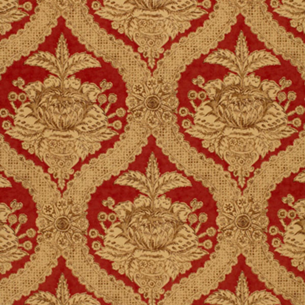 HADDON HALL DAMASK VENETIAN RED