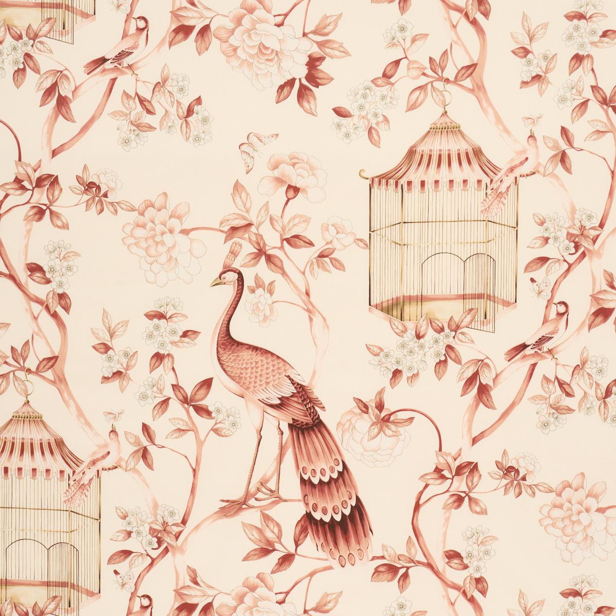 OISEAUX ET FLEURS CINNABAR