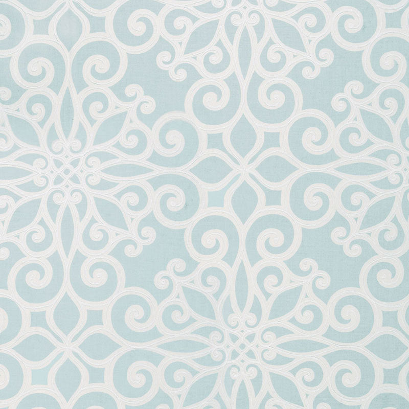 Rosegate Embroidered Print AQUAMARINE