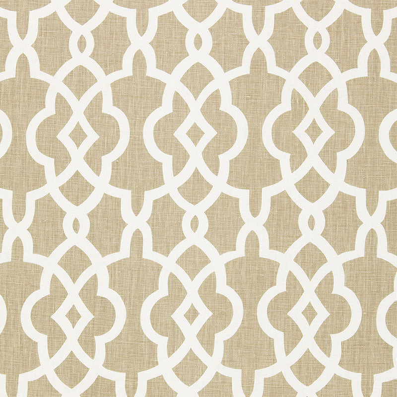 SUMMER PALACE FRET  SAND  FABRIC