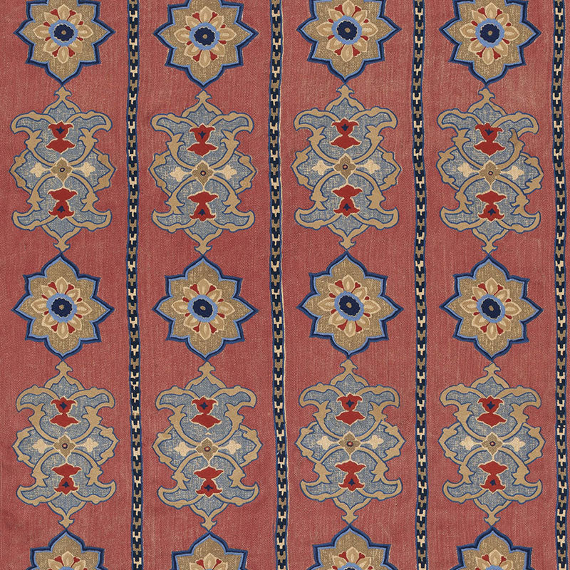 TEMARA HAND-EMBROIDERED PRINT POMEGRANATE