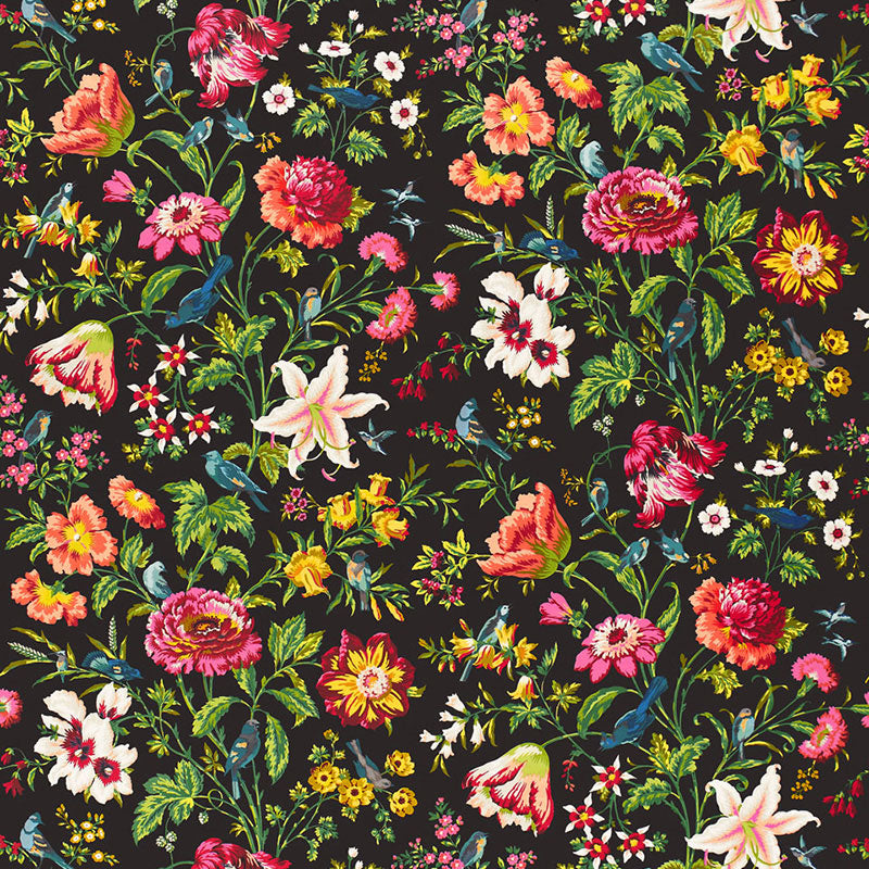 AVONDALE FLORAL  NIGHT GARDEN  FABRIC