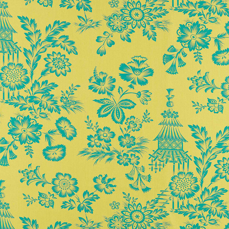 SONG GARDEN CHARTREUSE FABRIC