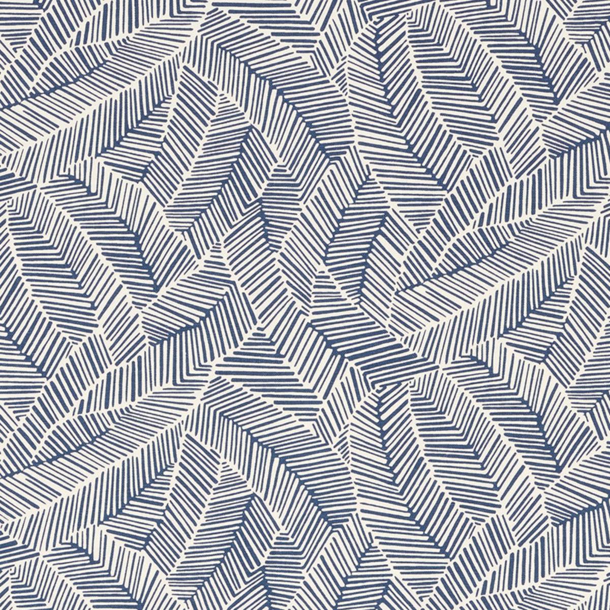 ABSTRACT LEAF NAVY