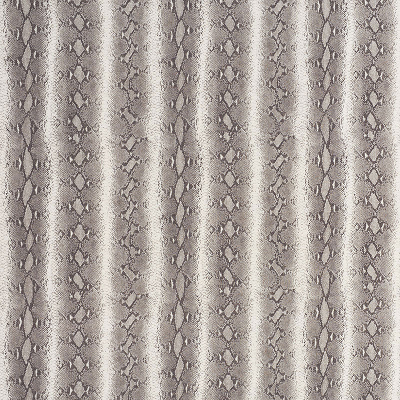 SNAKE RATTLE & ROLL LINEN ASH FABRIC