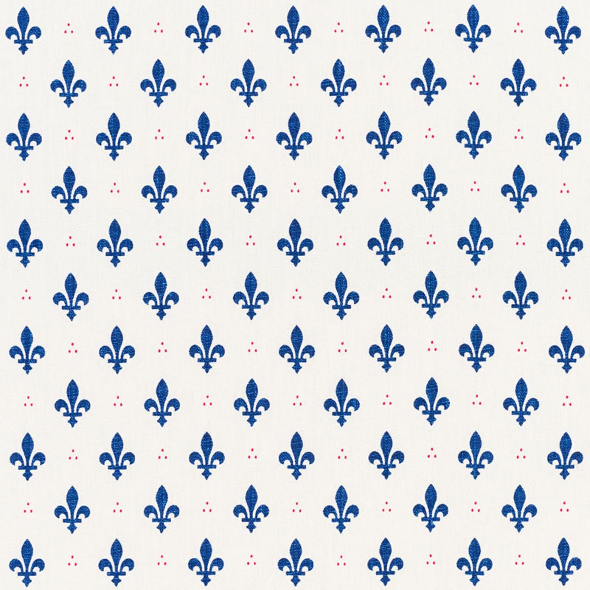 FLEUR DE LIS BLEU & ROUGE