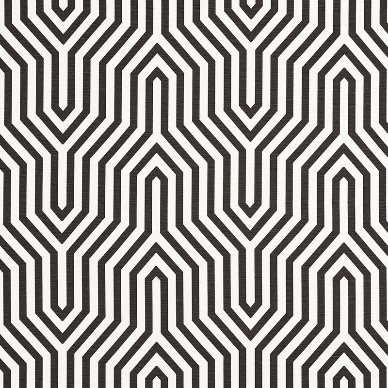 VANDERBILT PRINT NOIR FABRIC