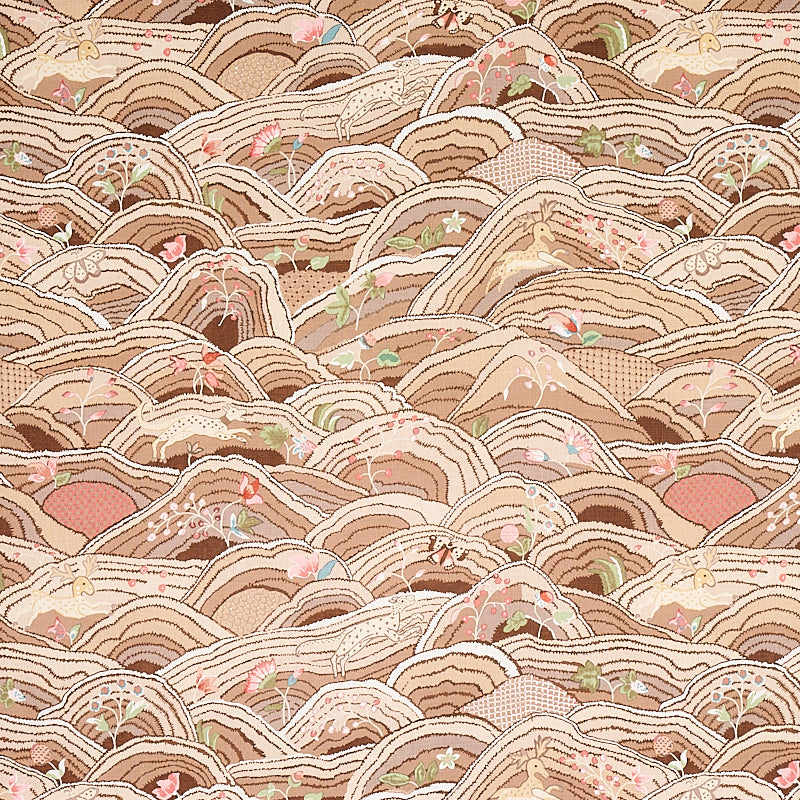 ROLLING HILLS MOCHA FABRIC