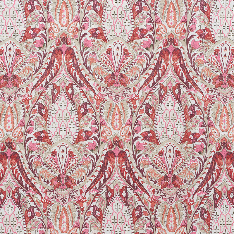 LAYLA PAISLEY PLUM & PINK FABRIC