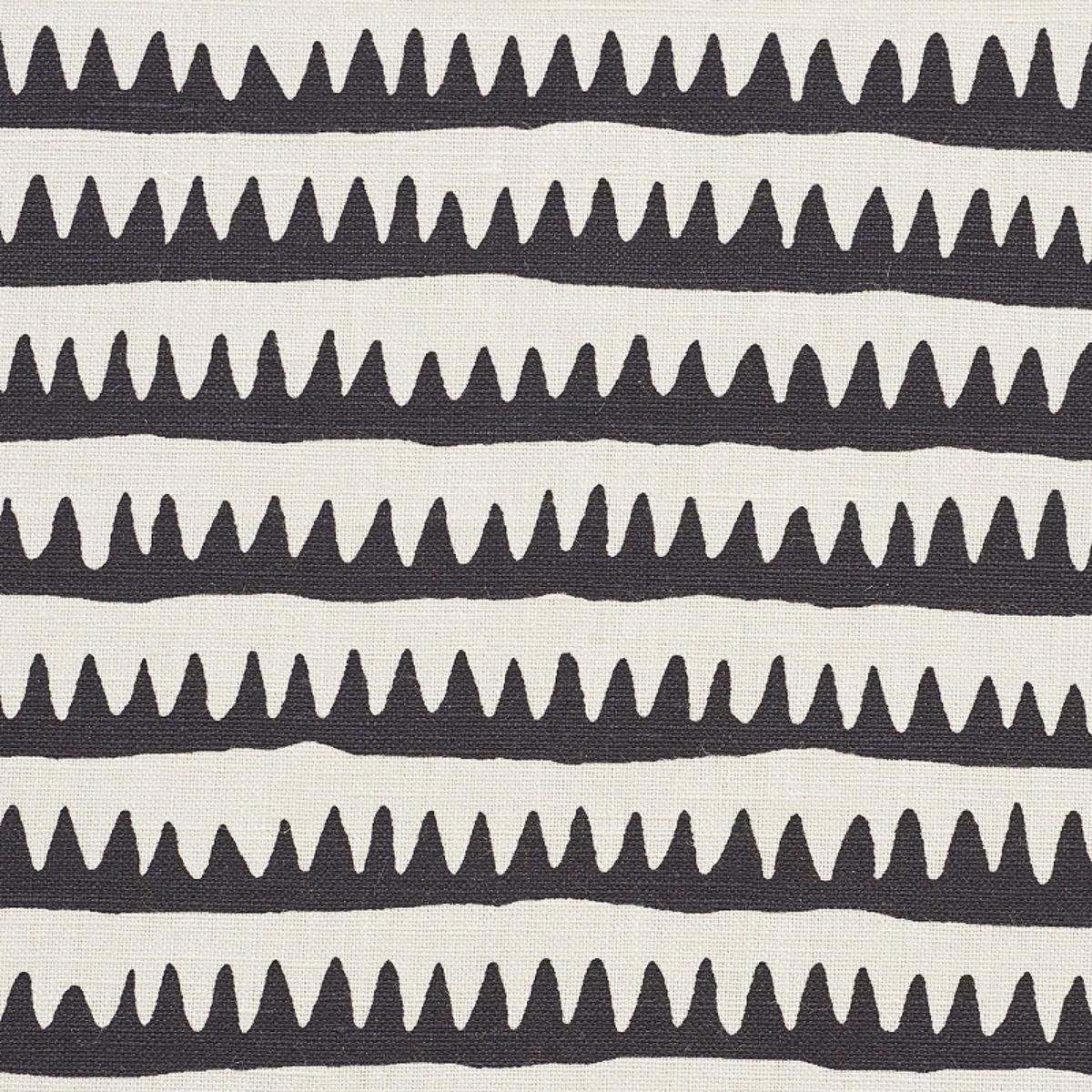 CORFU HAND PRINTED STRIPE BLACK