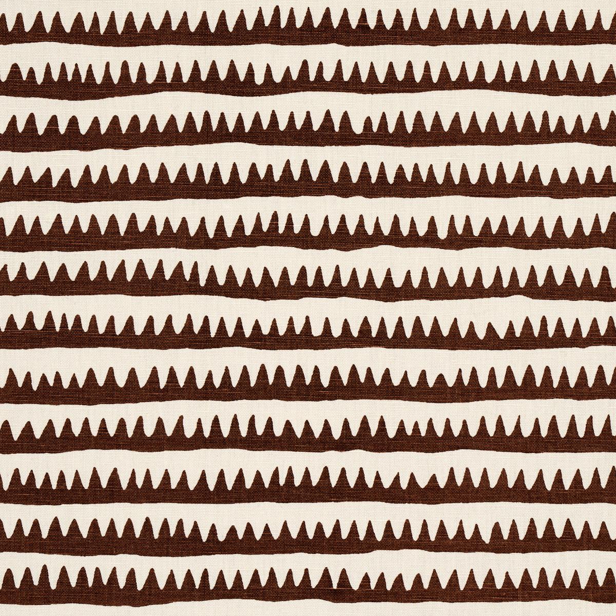 CORFU HAND PRINTED STRIPE BROWN