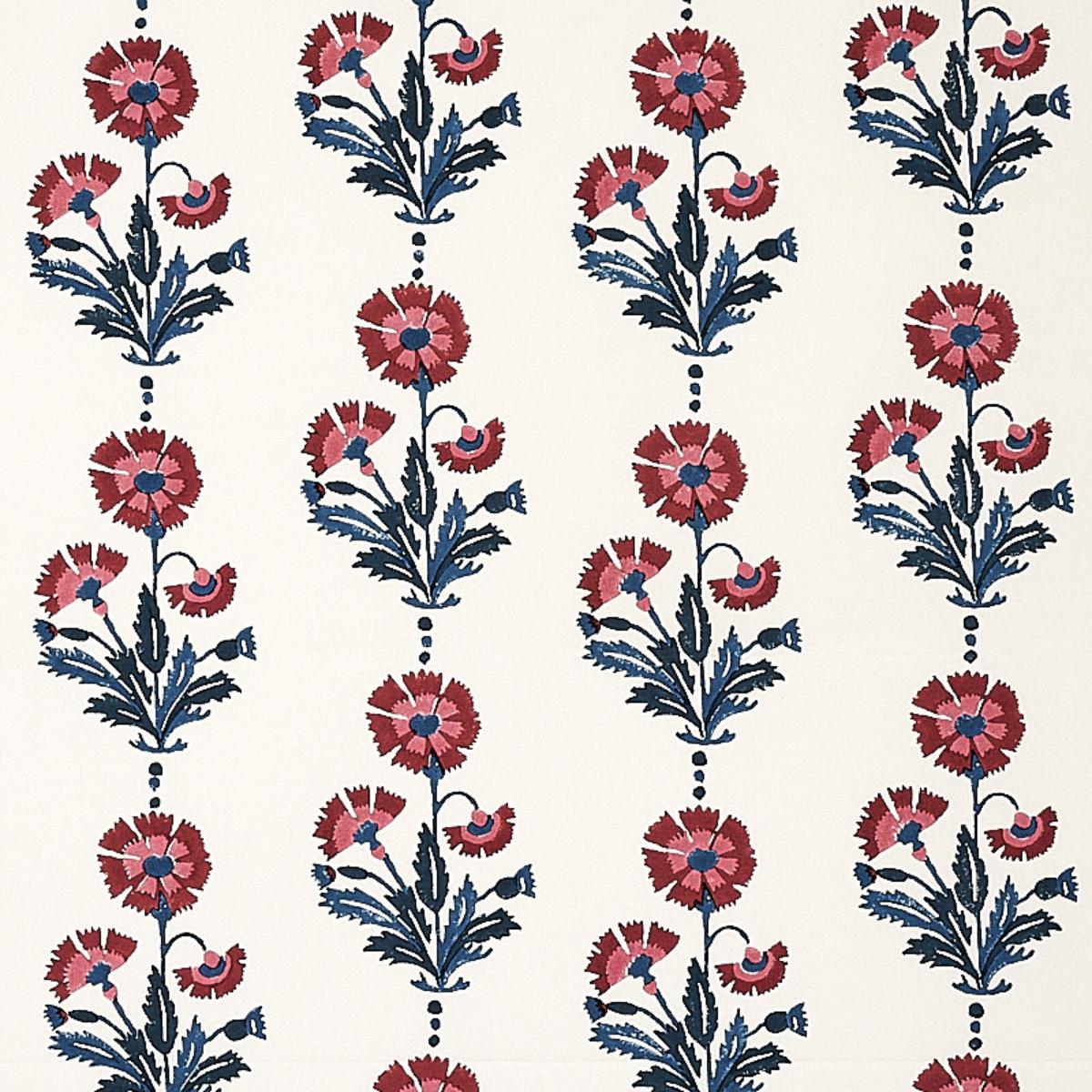 DIANTHUS HAND BLOCK PRINT INDIGO & IRON