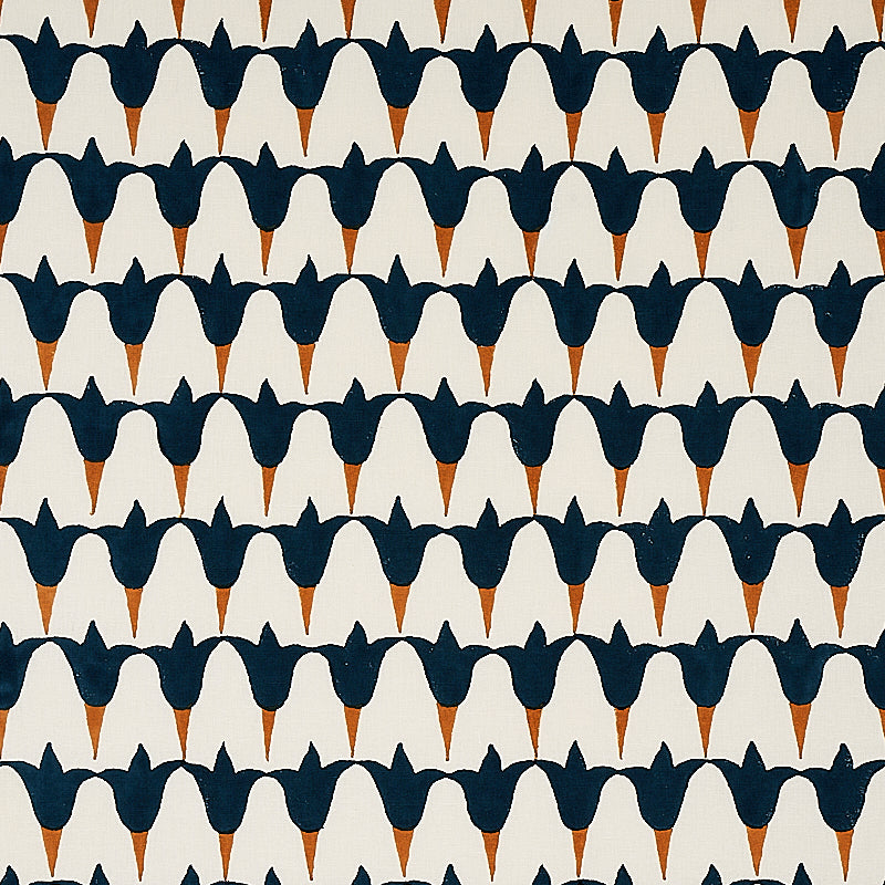 TULIP HAND BLOCK MIDNIGHT & COPPER