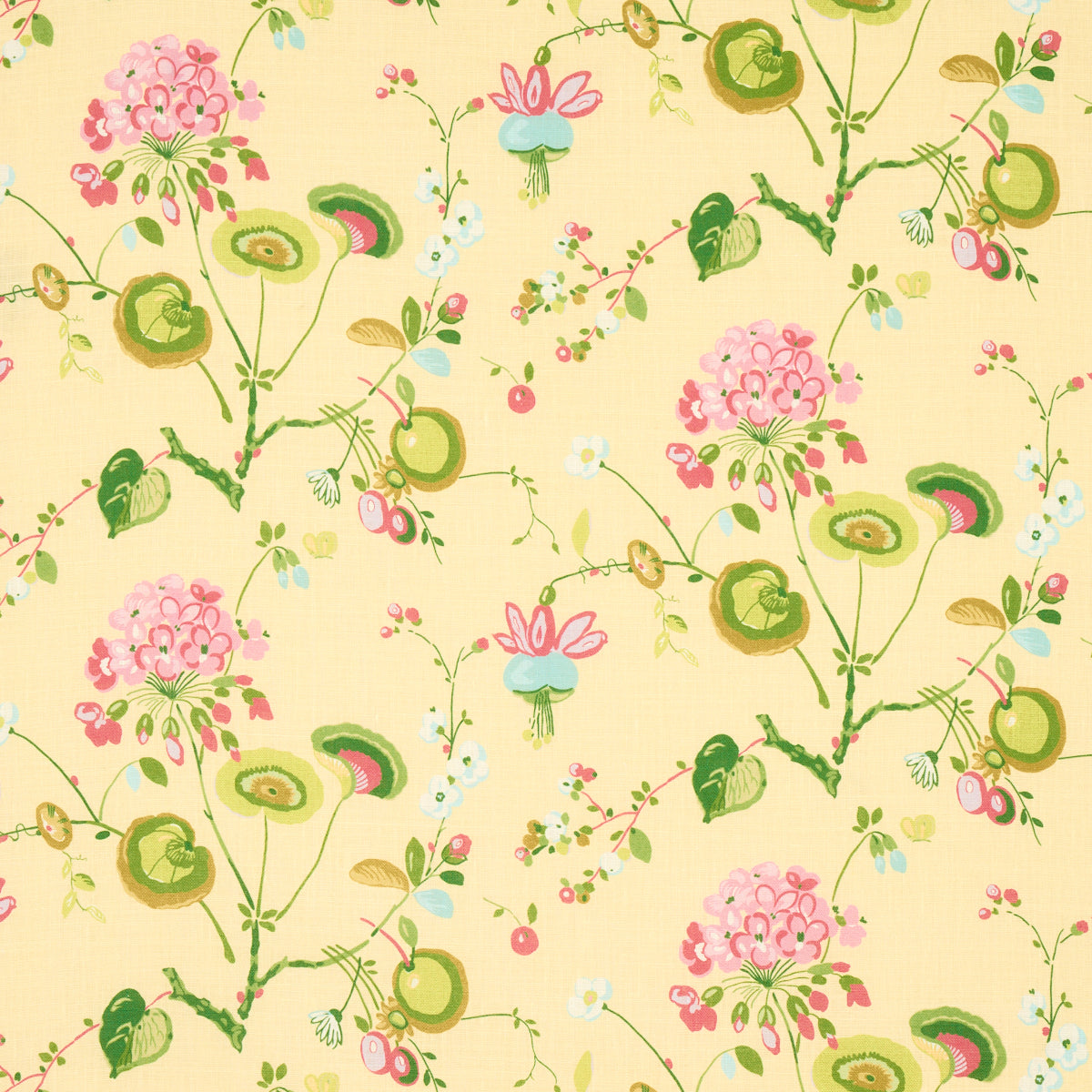 VASILY LINEN GREEN AND YELLOW