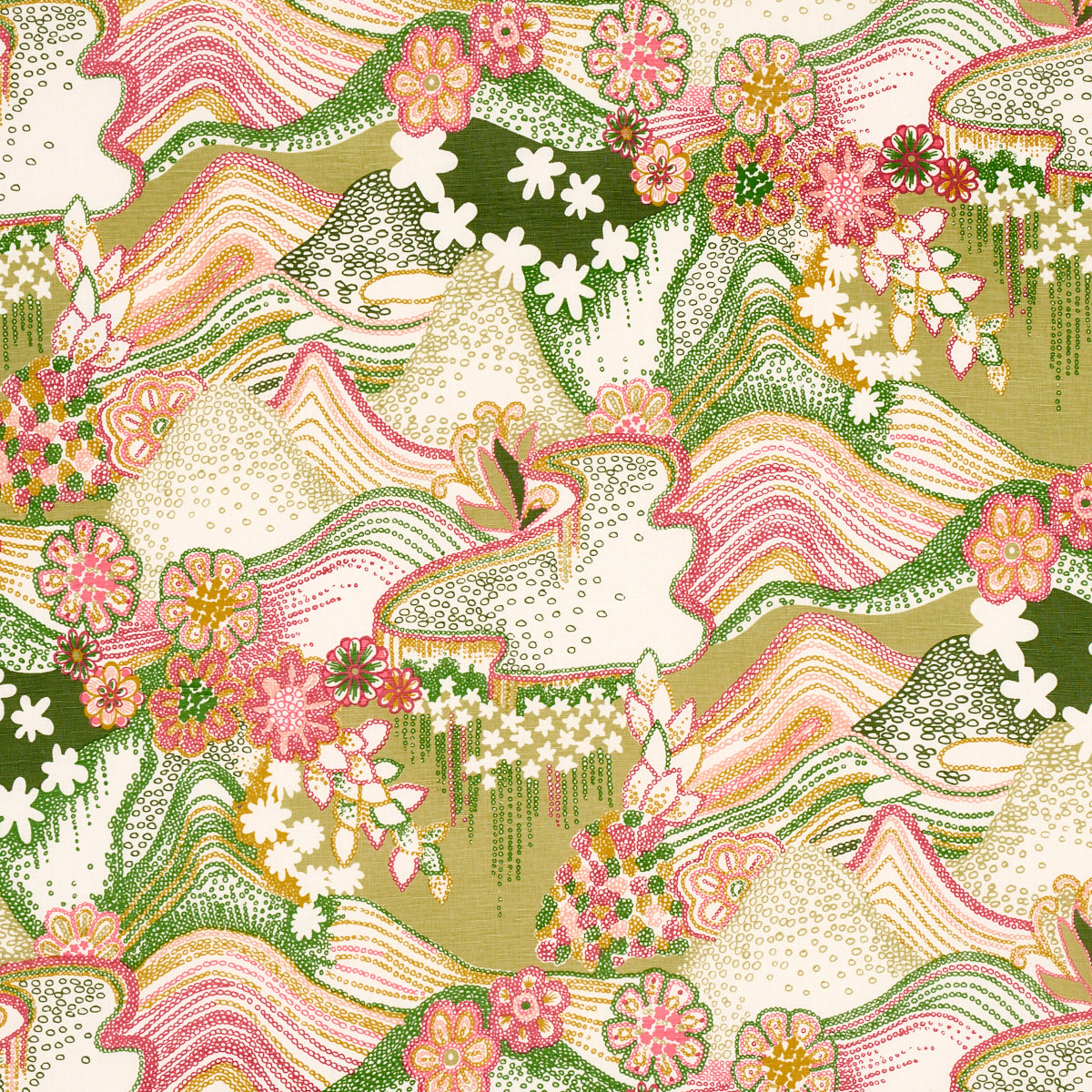 DAISY CHAIN GREEN AND PINK