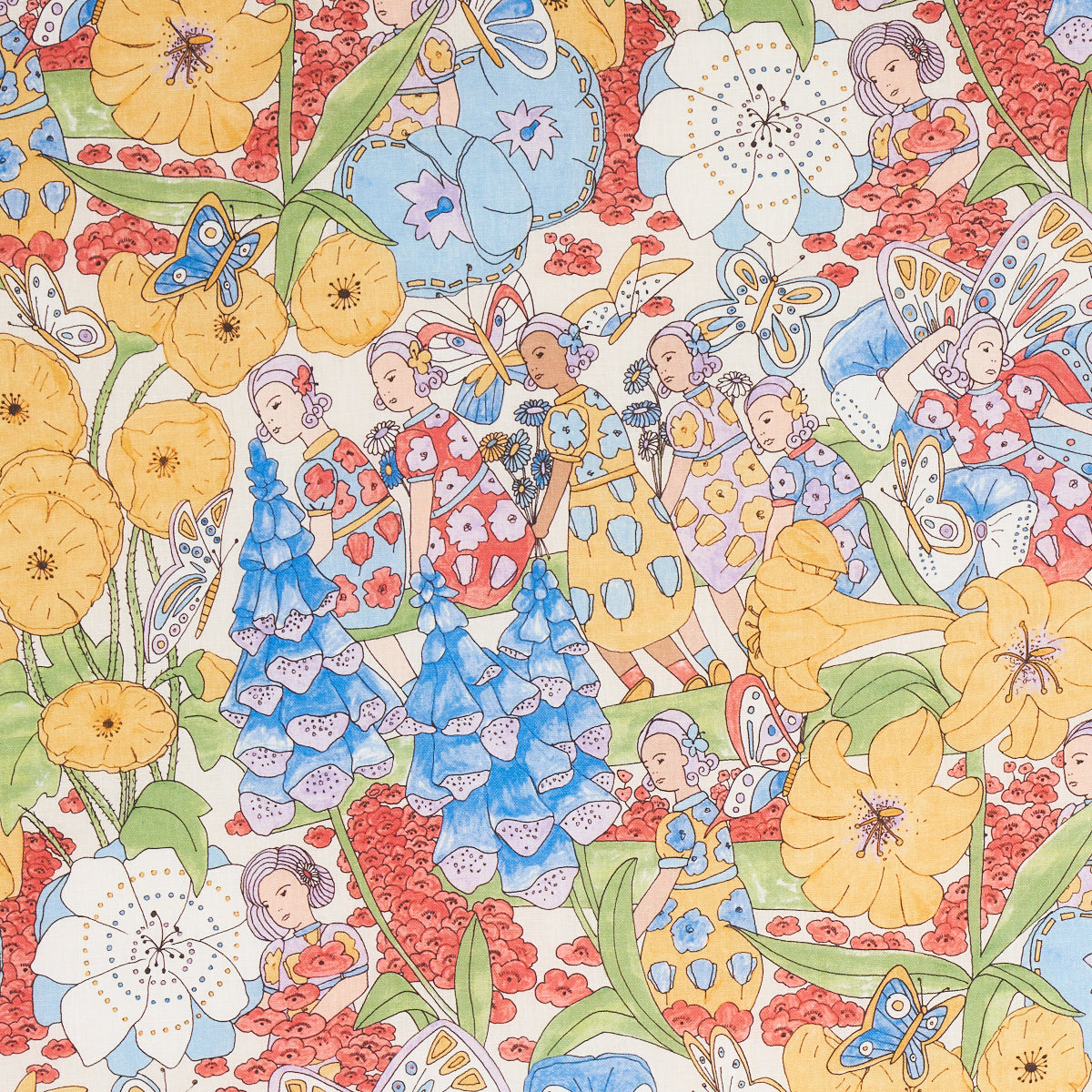 FAIRIE GARDEN YELLOW AND IVORY