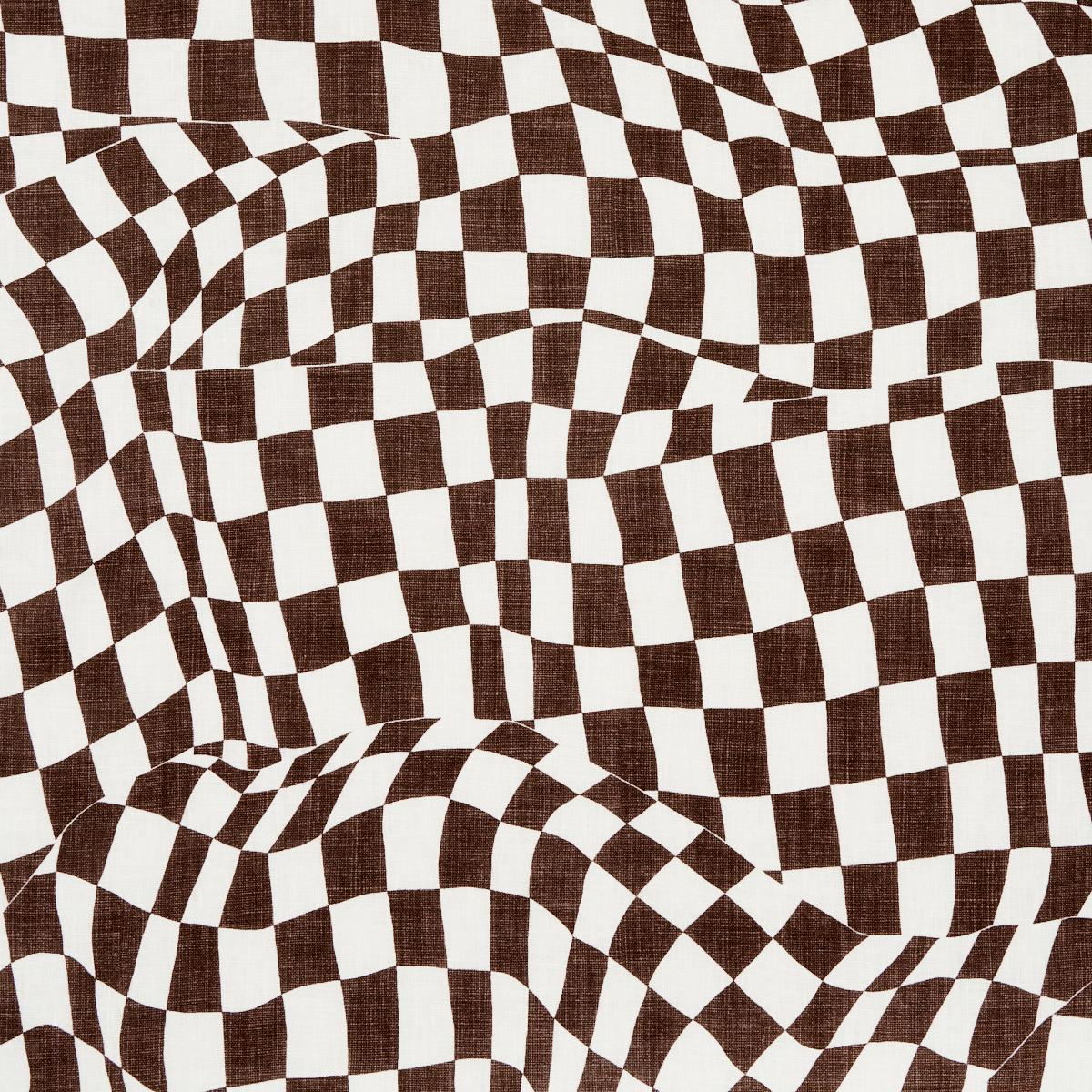 LOOSE CHECK BROWN