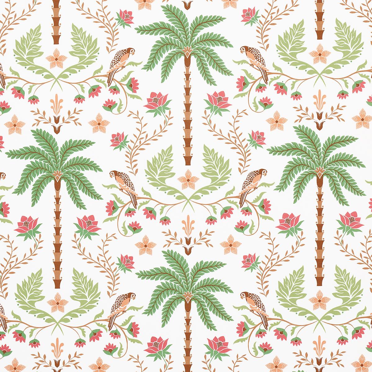 ISLAND PALM INDOOR/OUTDOOR CORAL & GREEN