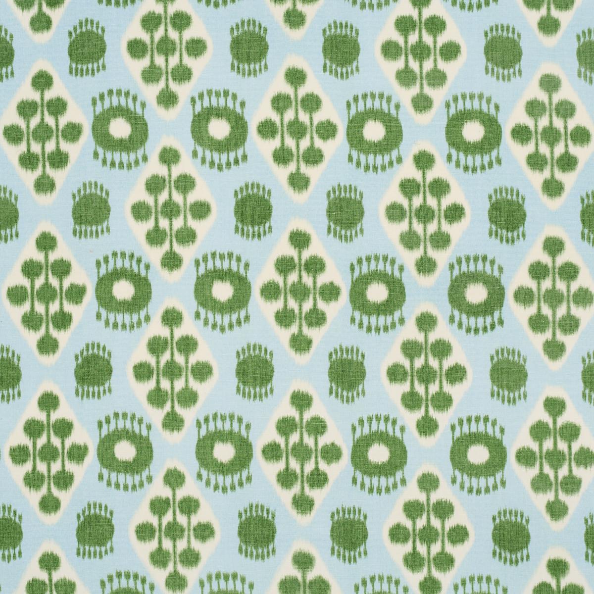 HAMILTON IKAT BLUE AND LEAF