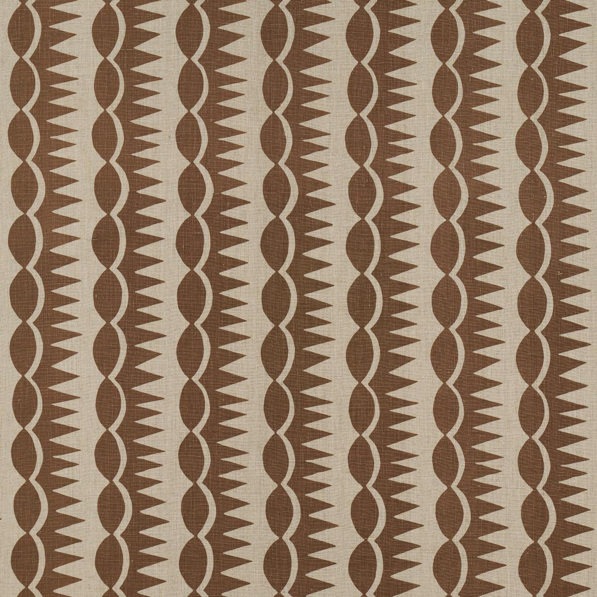 DAGGER STRIPE BROWN ON NATURAL