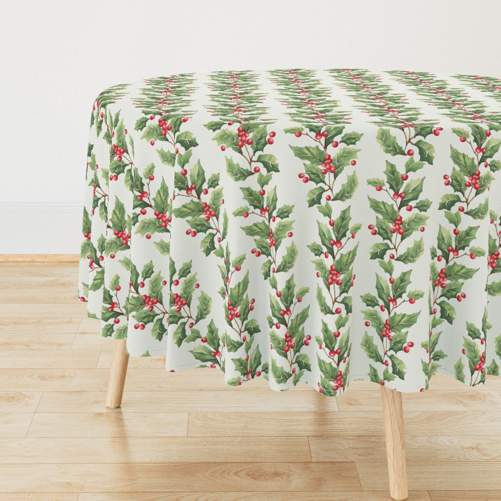 Atlanta Fabrics Holly Stripe Tablecloth Accessories | Atlanta Fabrics