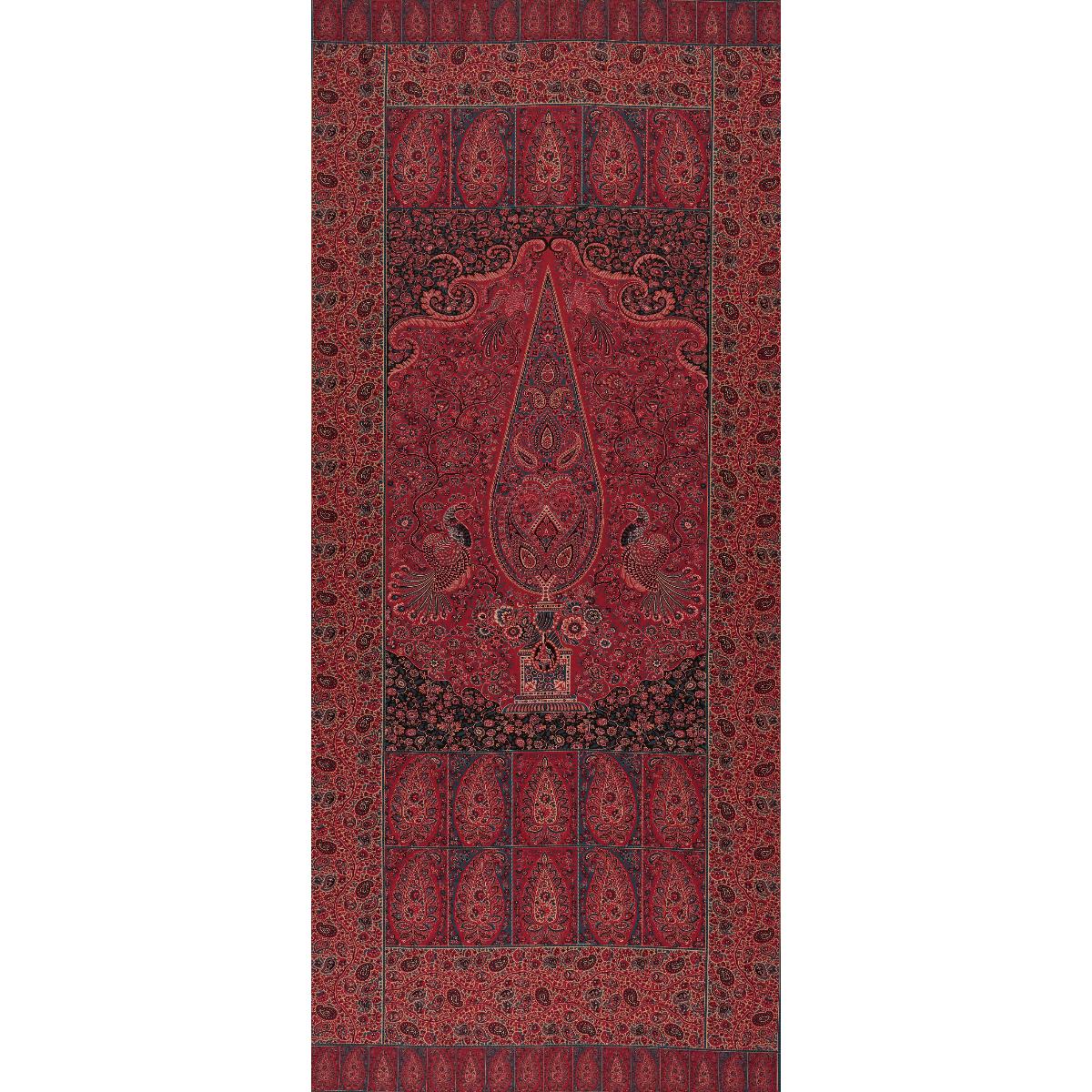 COLMERY PAISLEY PANEL ROUGE