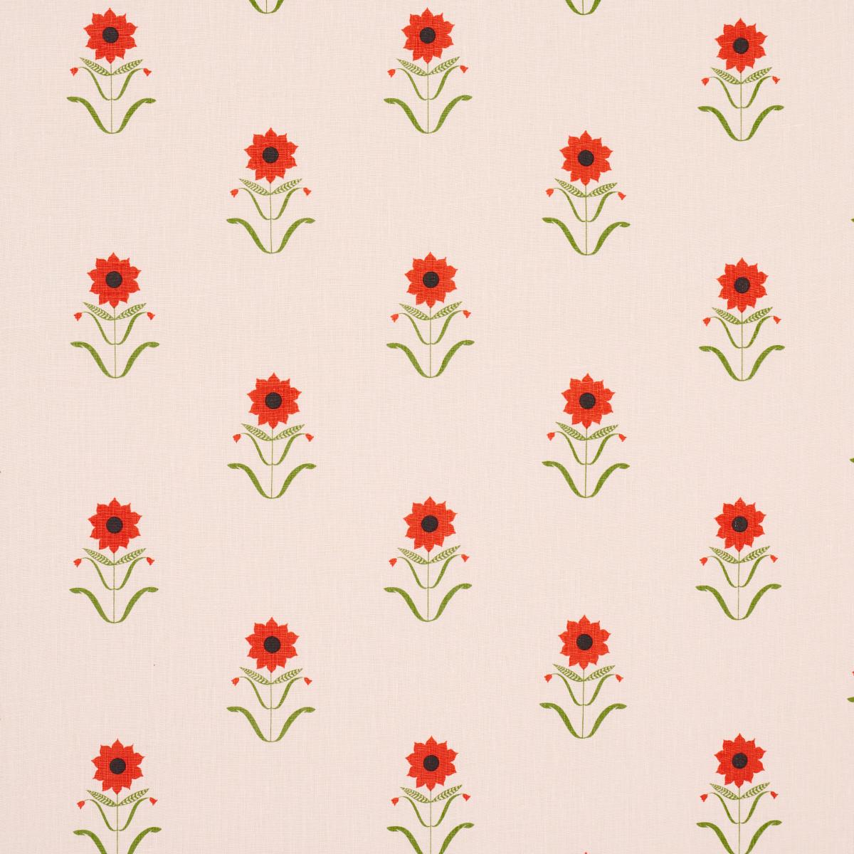 FORGET ME NOTS RED ON PINK