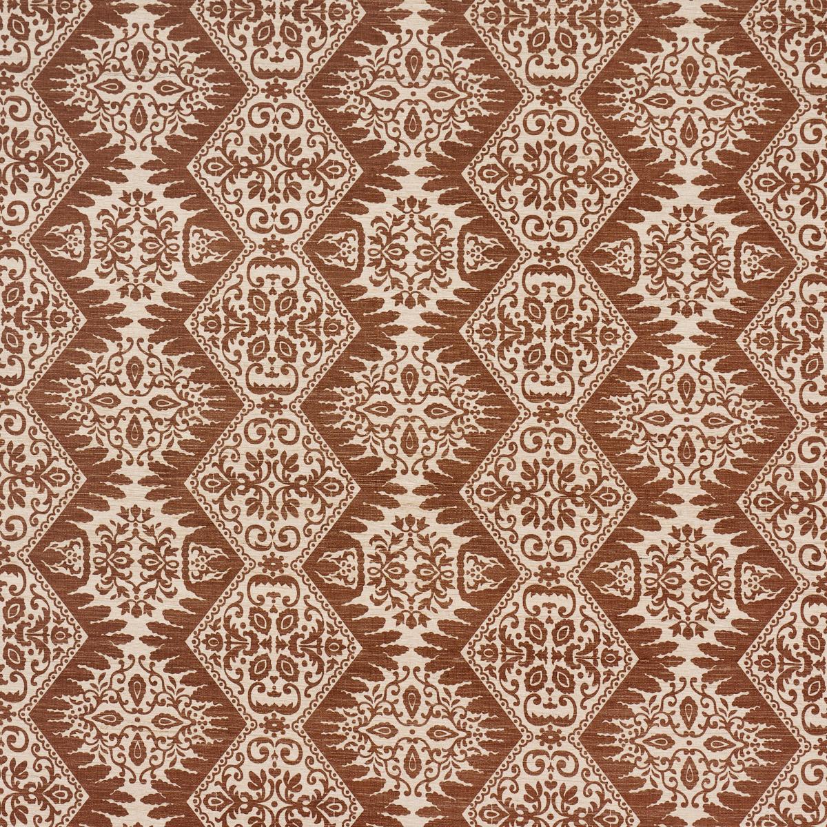 BERKELEY HAND PRINTED SILK CHESTNUT