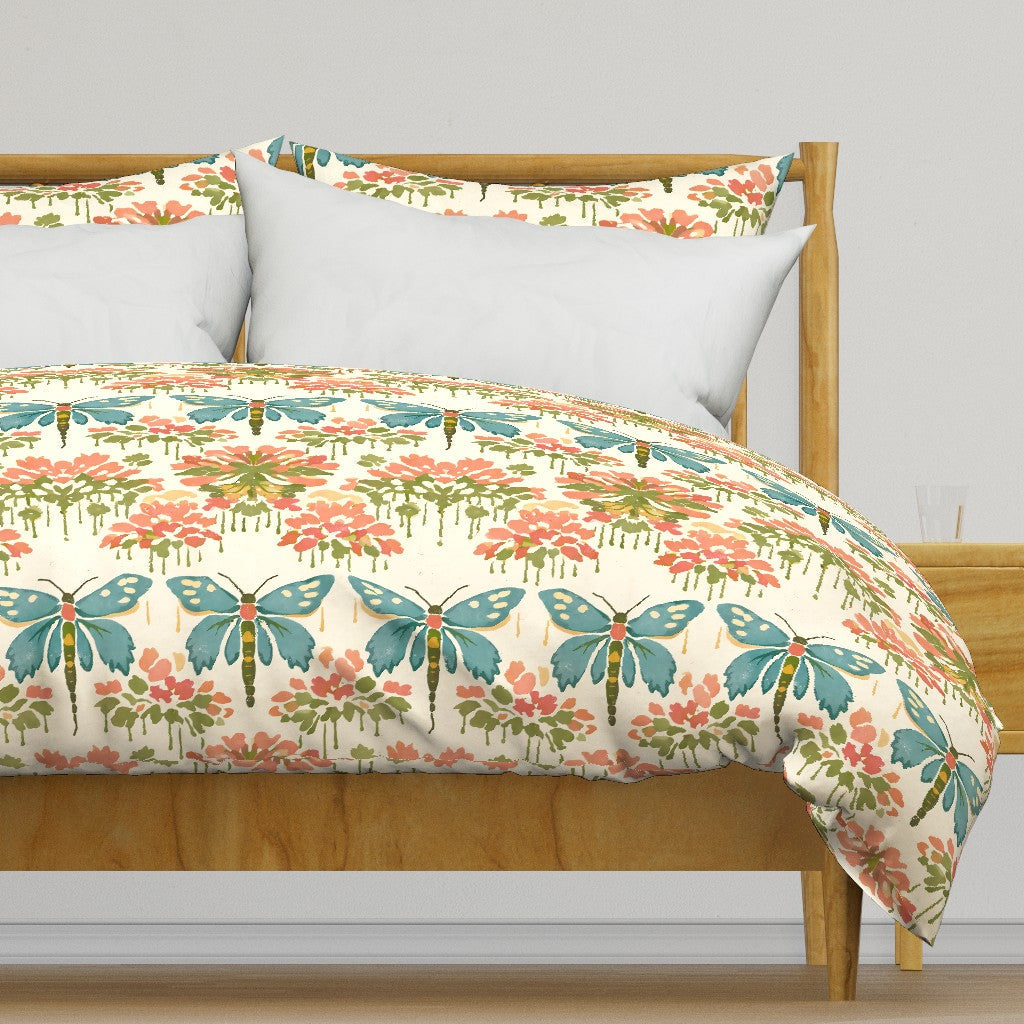 Atlanta Fabrics Sky Dancing II Salmon Fabric | Atlanta Fabrics