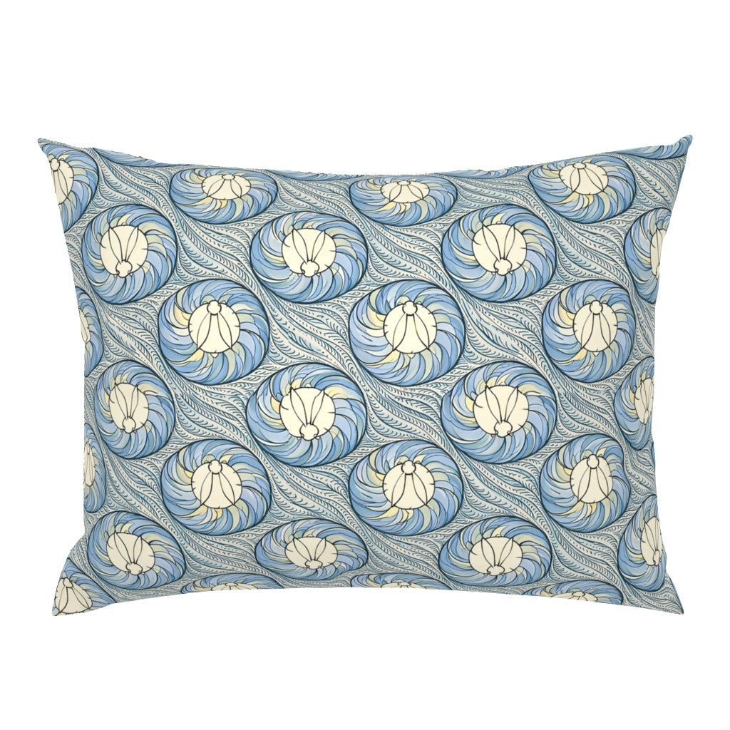 Atlanta Fabrics Nesting Bunnies Blue Fabric | Atlanta Fabrics