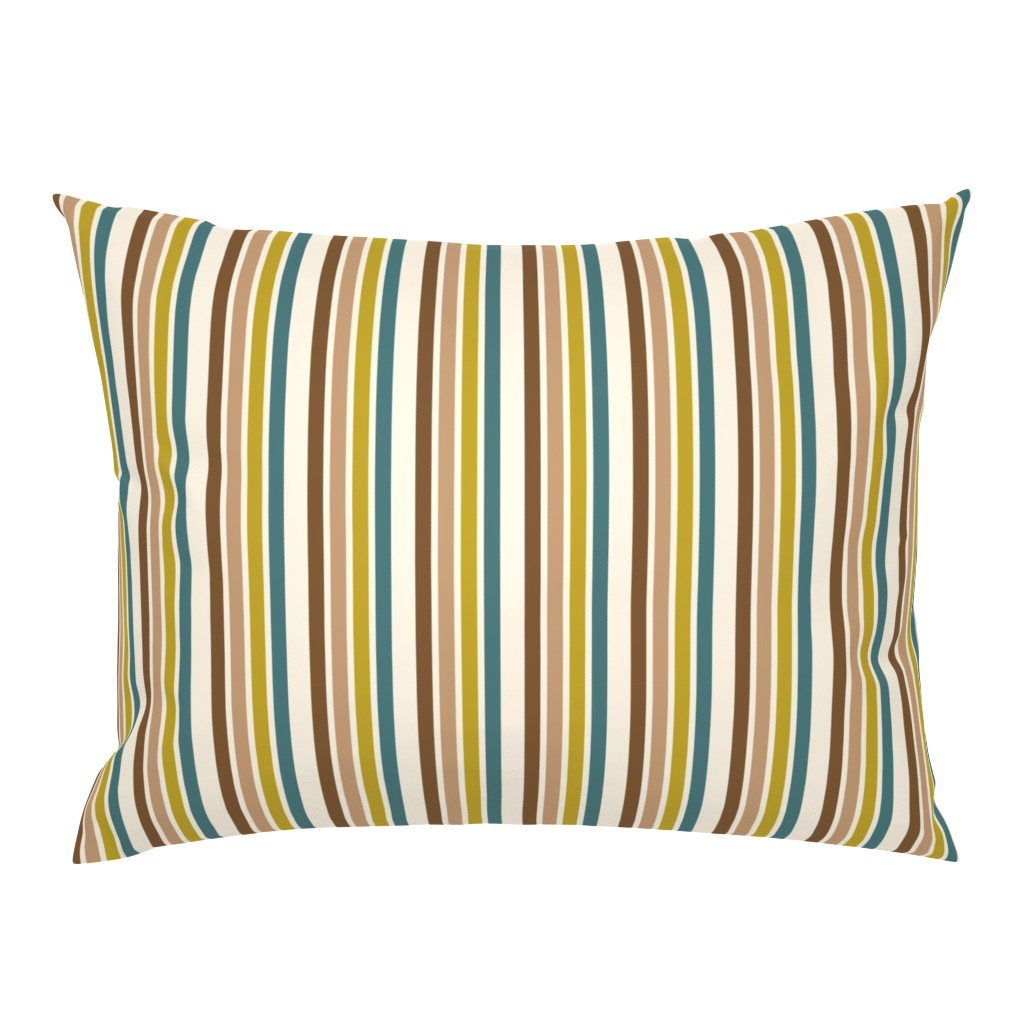 Atlanta Fabrics Mod Pinline Retro Harvest Fabric | Atlanta Fabrics