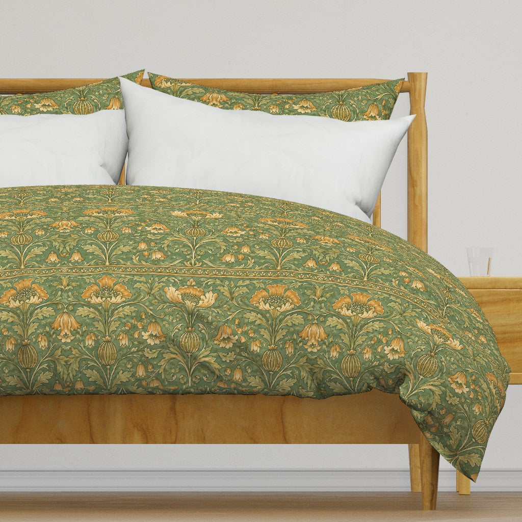 Atlanta Fabrics The Visitor Ochre Fabric | Atlanta Fabrics