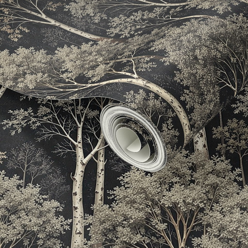 Atlanta Fabrics Hide N Seek Graphite Wallpaper Wallpaper | Atlanta Fabrics