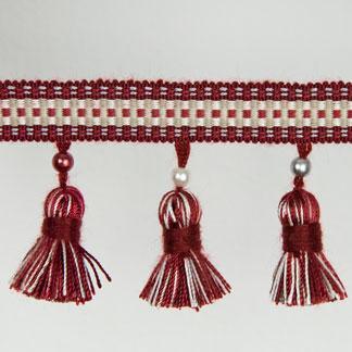 41231 TASSEL FRINGE GARNET - Atlanta Fabrics