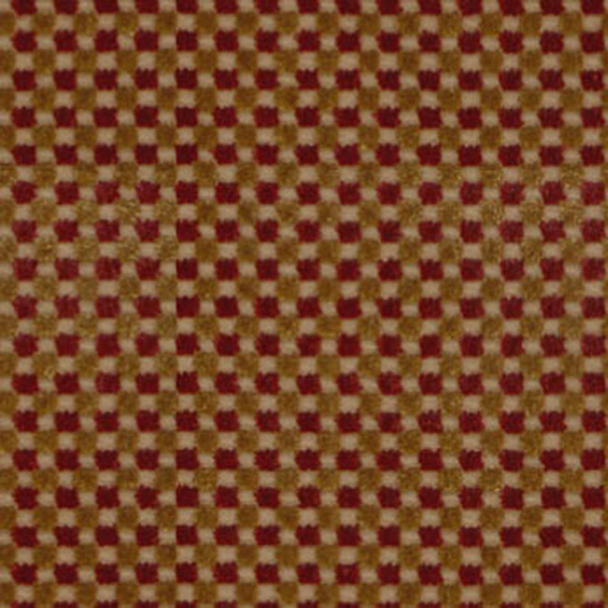 FENWICK CHECK VELVET RED/GOLD