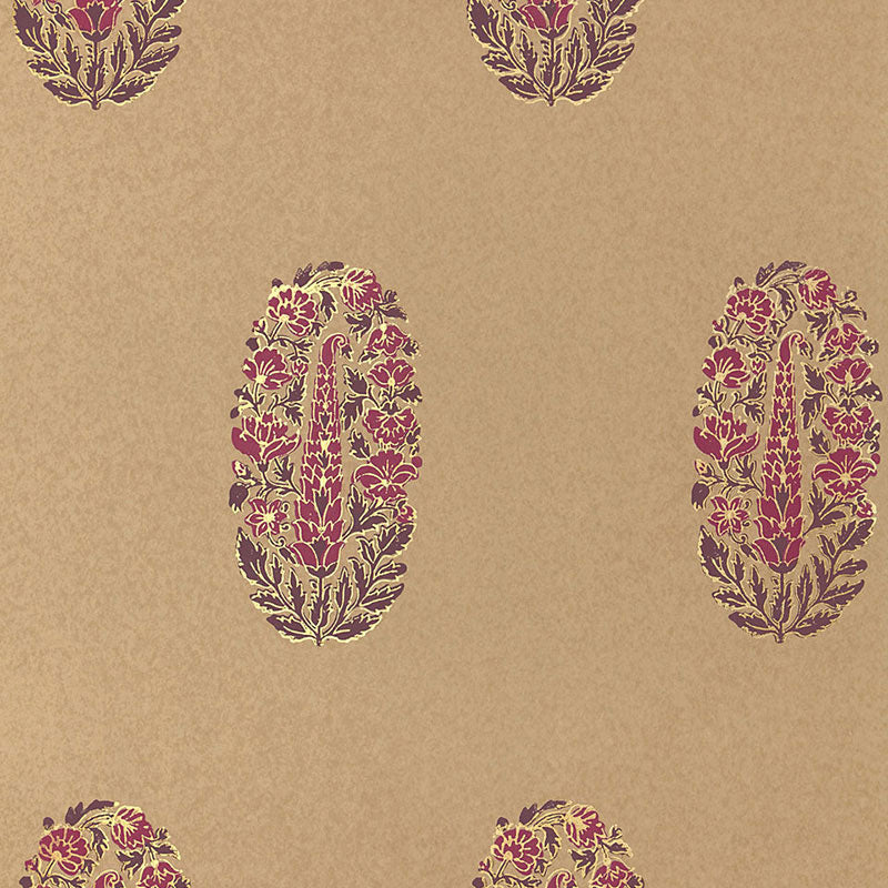 ASKANDRA FLOWER AUBERGINE & CERISE