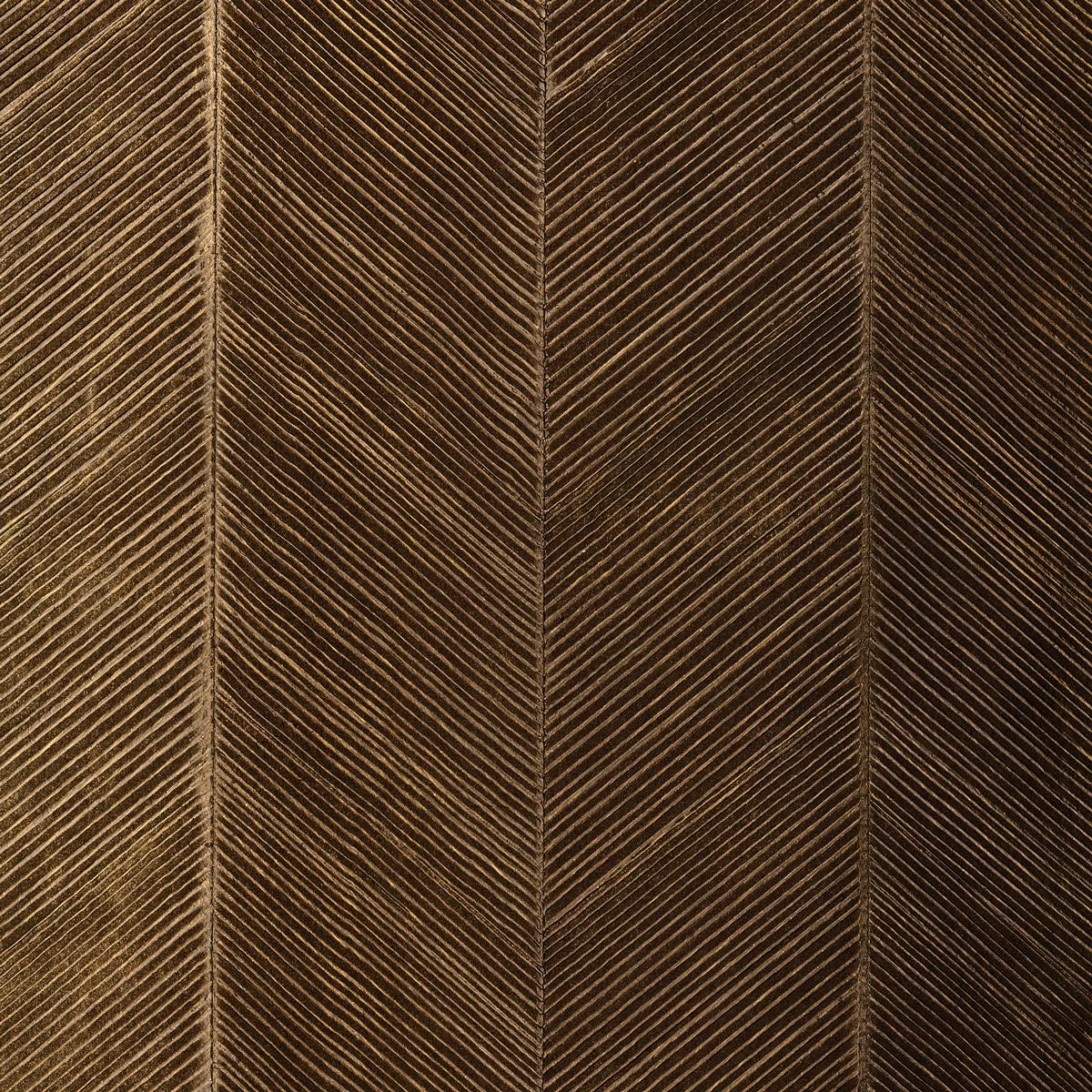 CHEVRON TEXTURE BURNISHED BRONZE