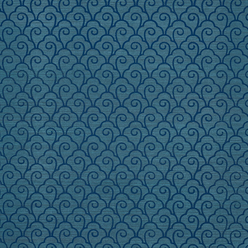 SCALLOP FILIGREE SISAL LAPIS ON PEACOCK