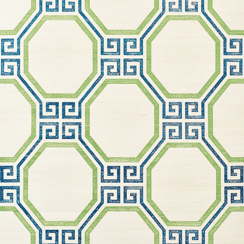 OCTAVIA SISAL TURQUOISE & PALM