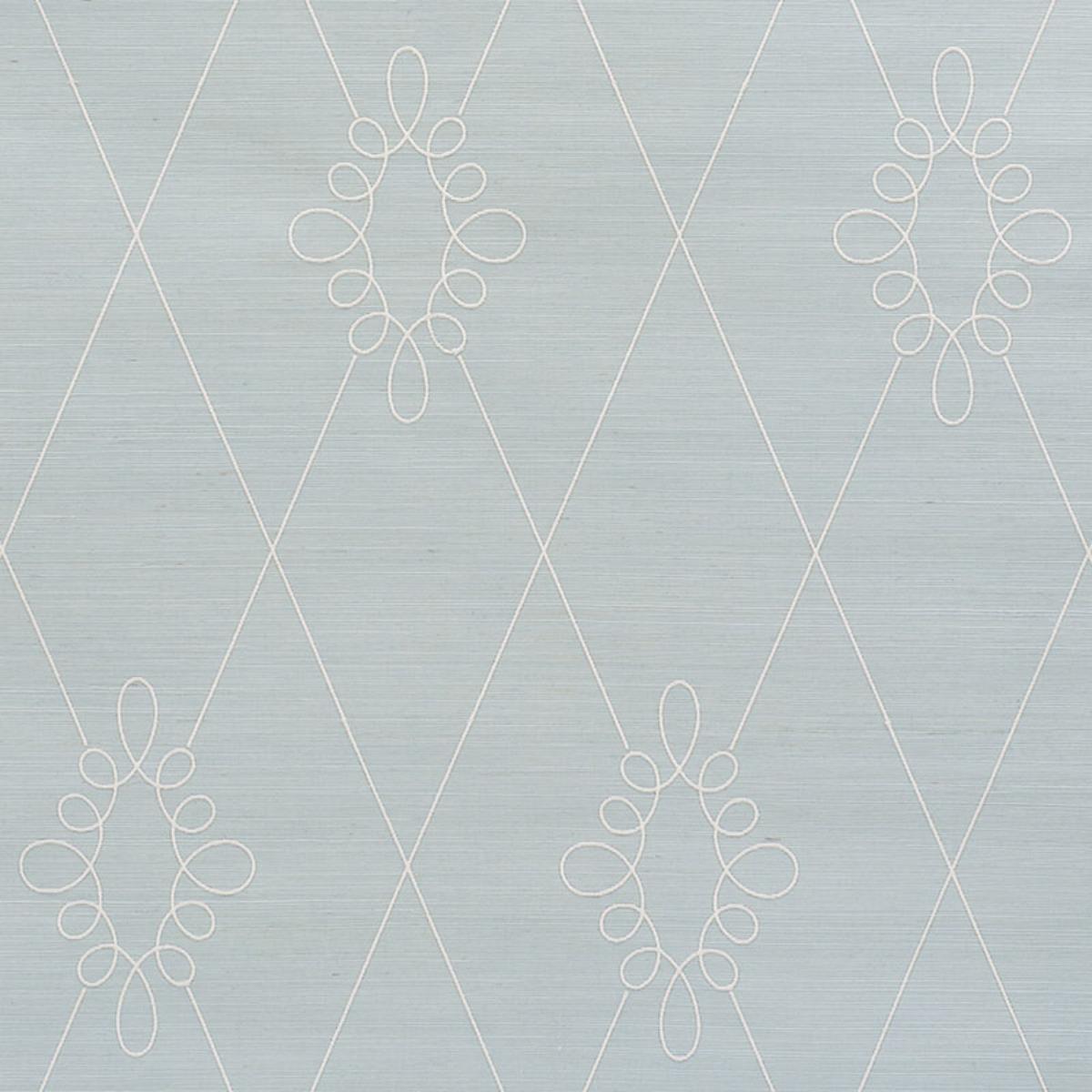 SYLVIE EMBROIDERED SISAL WATER BLUE