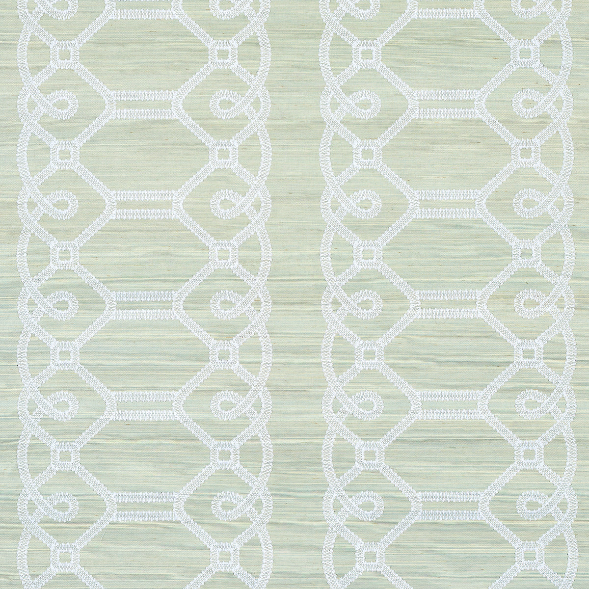 ZIZ EMBROIDERED SISAL MINERAL