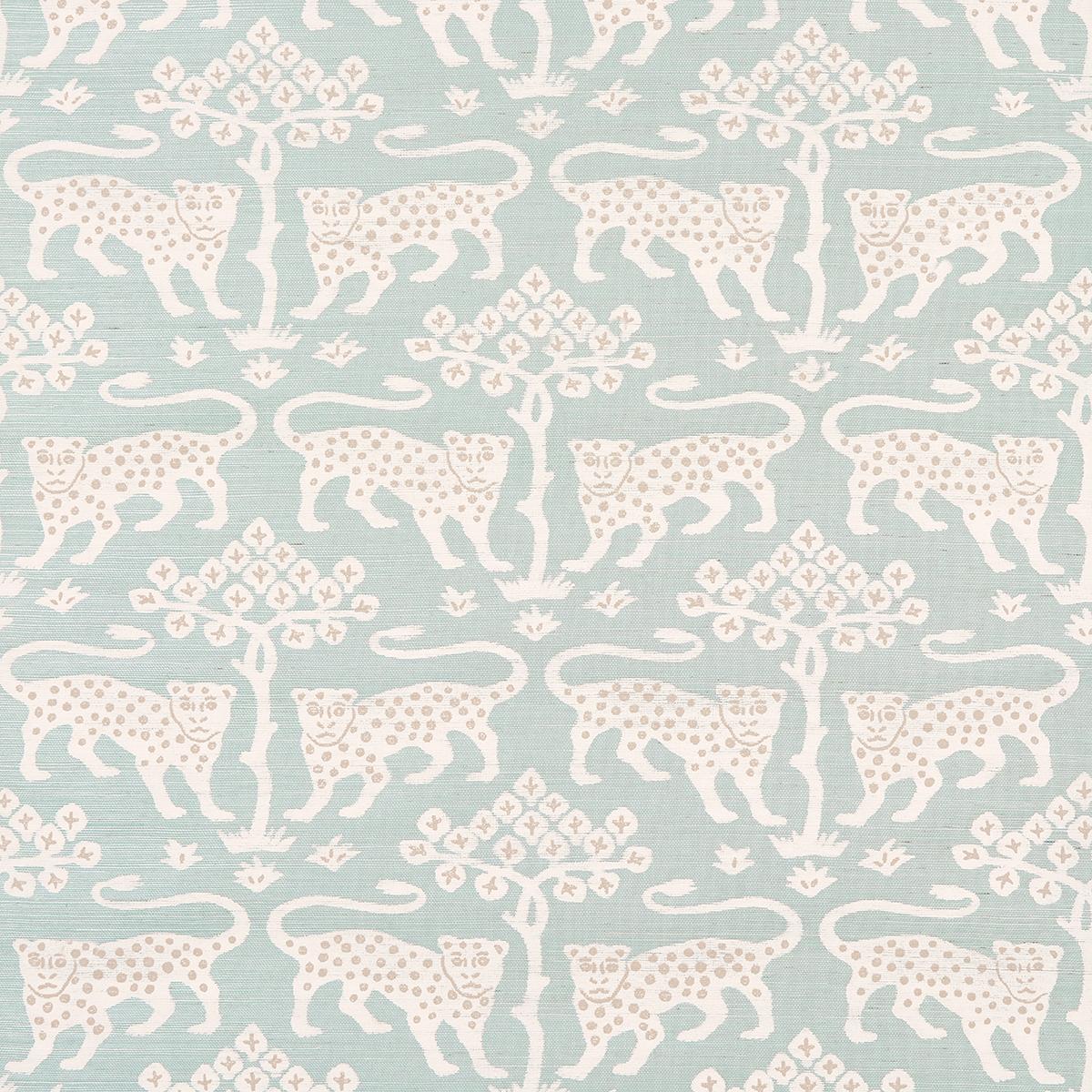 WOODLAND LEOPARD SISAL WATERBLUE