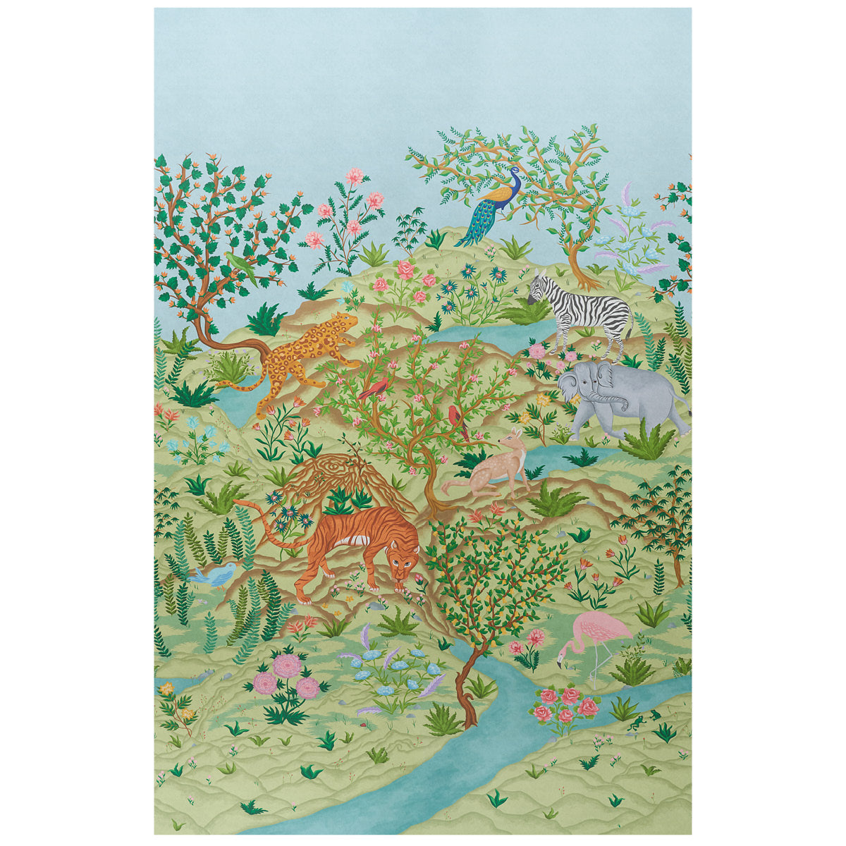 FINCHES JUNGLE PANEL SET VERDANT