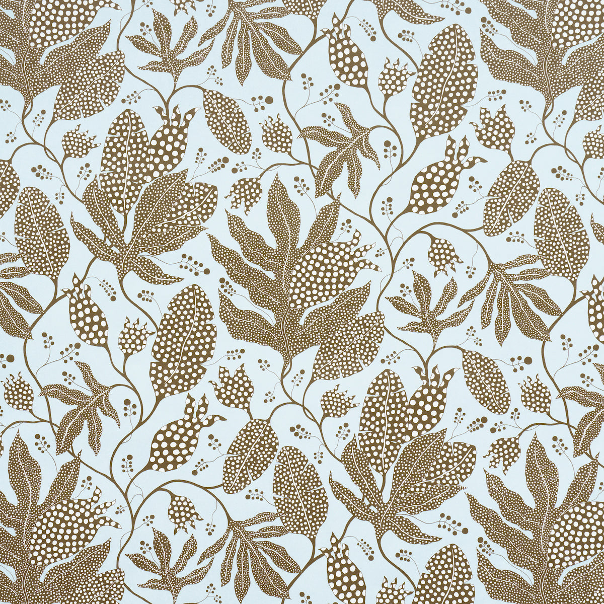POLKA DOT JUNGLE BROWN & SKY