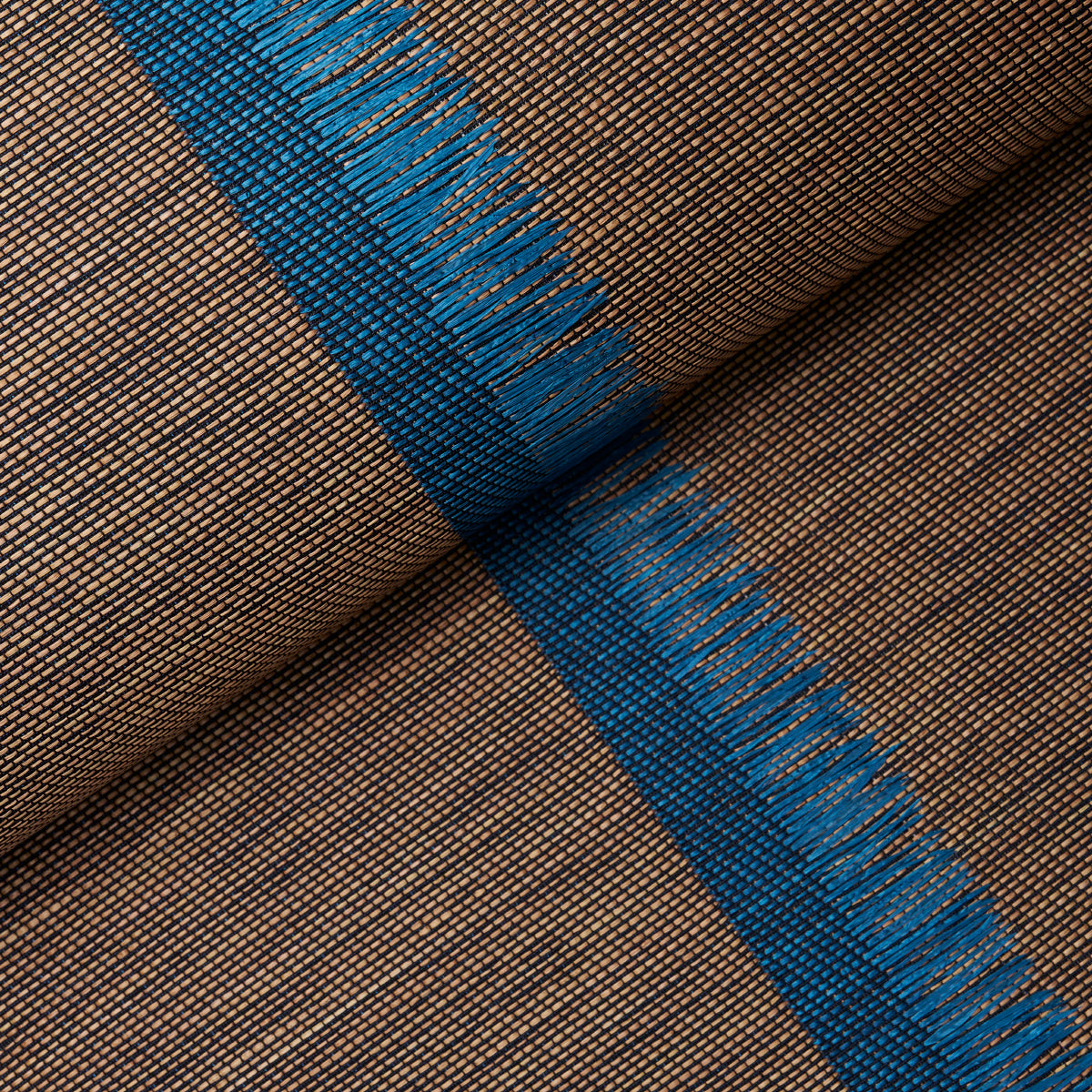 AXEL FRINGE WALLCOVERING PEACOCK/BROWN