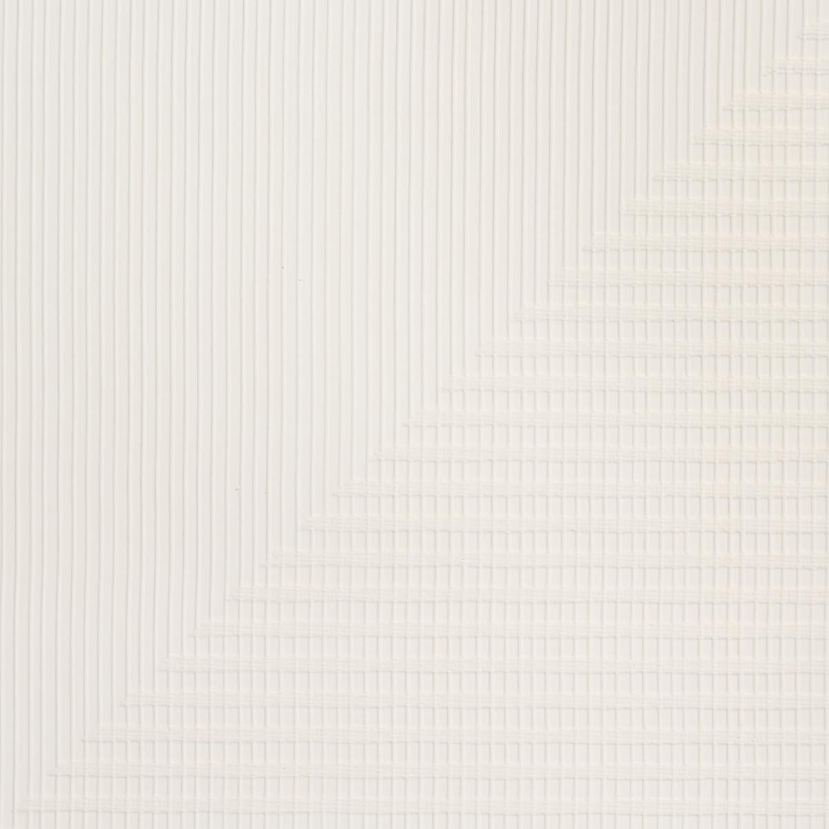 HAND COMBED TRIANGLES WHITE