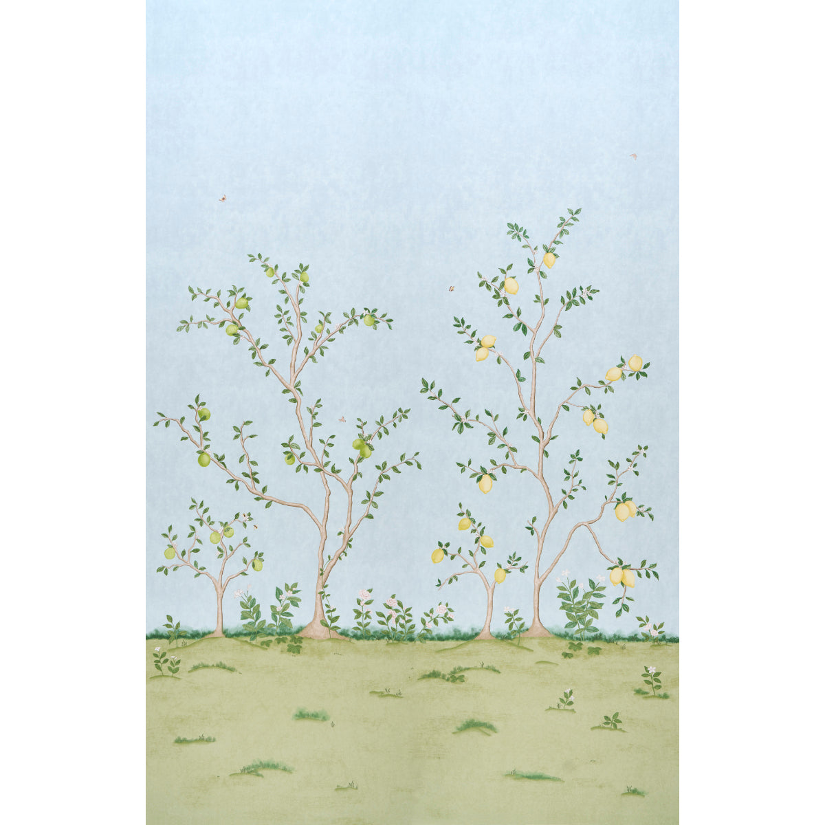 Citrus Blossom 2 Panel Set Sky