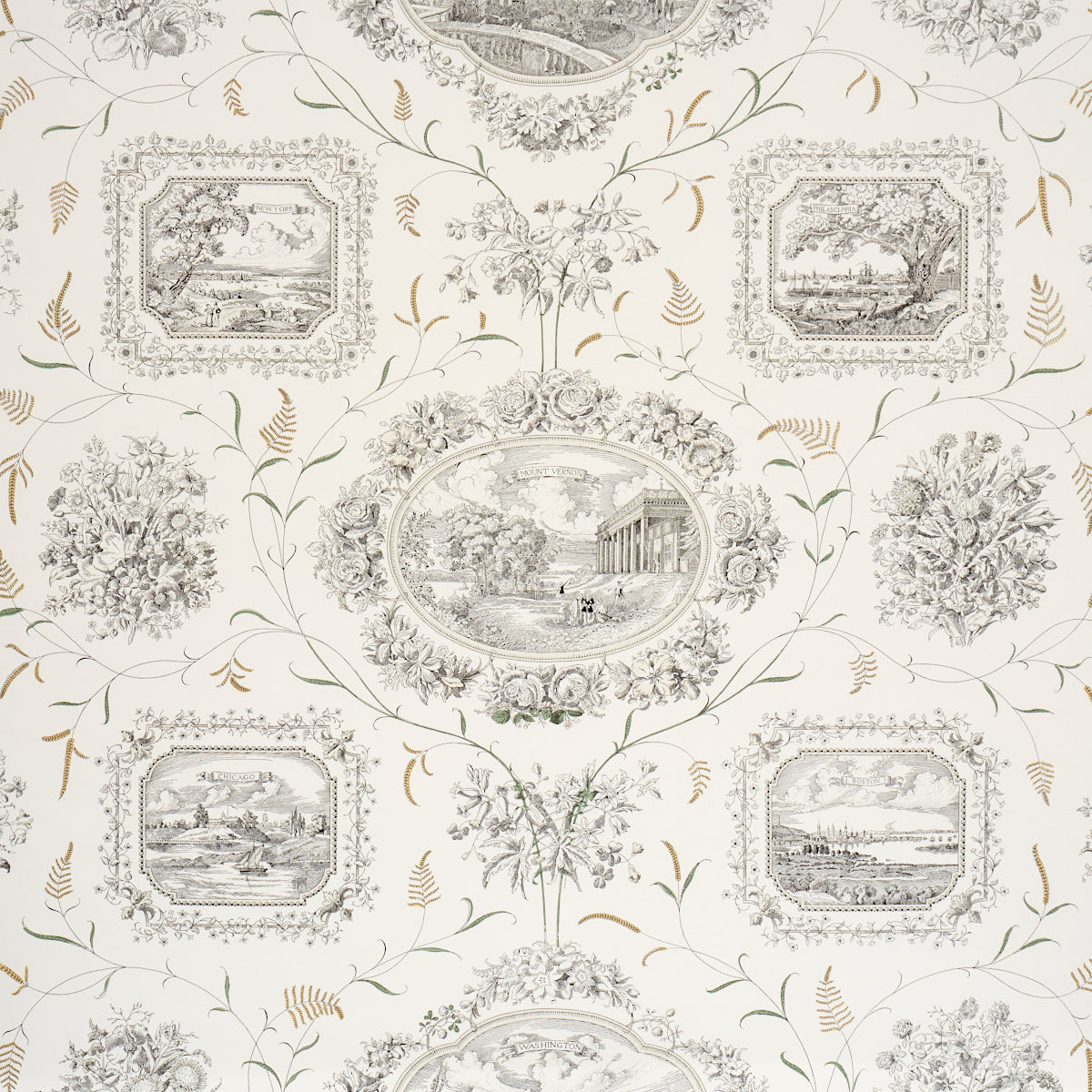 Century Scenic Toile Black
